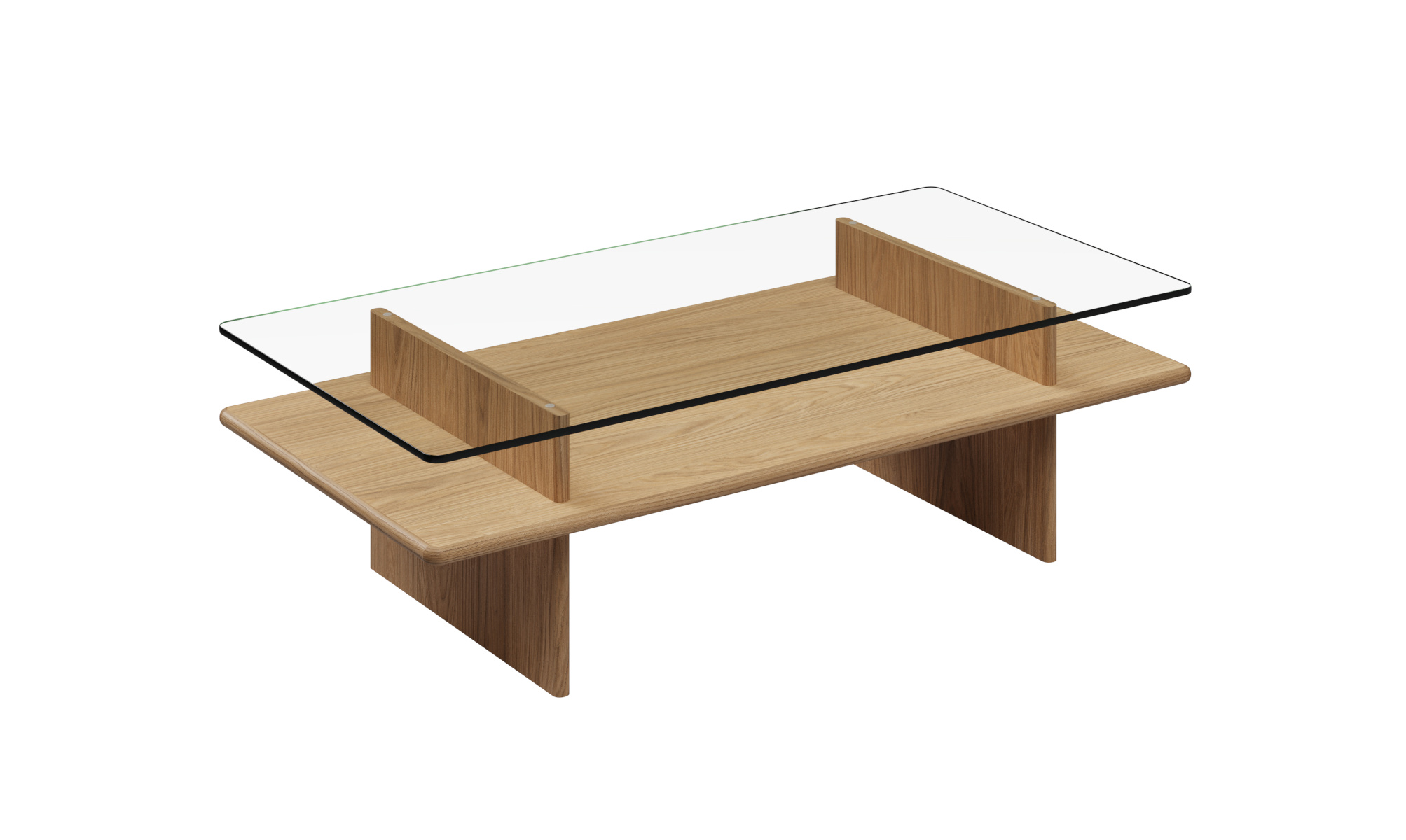Parallel Couchtisch, 120 x 60 cm, eiche weiß pigmentiert Parallel Couchtisch, 120 x 60 cm, eiche weiß pigmentiert