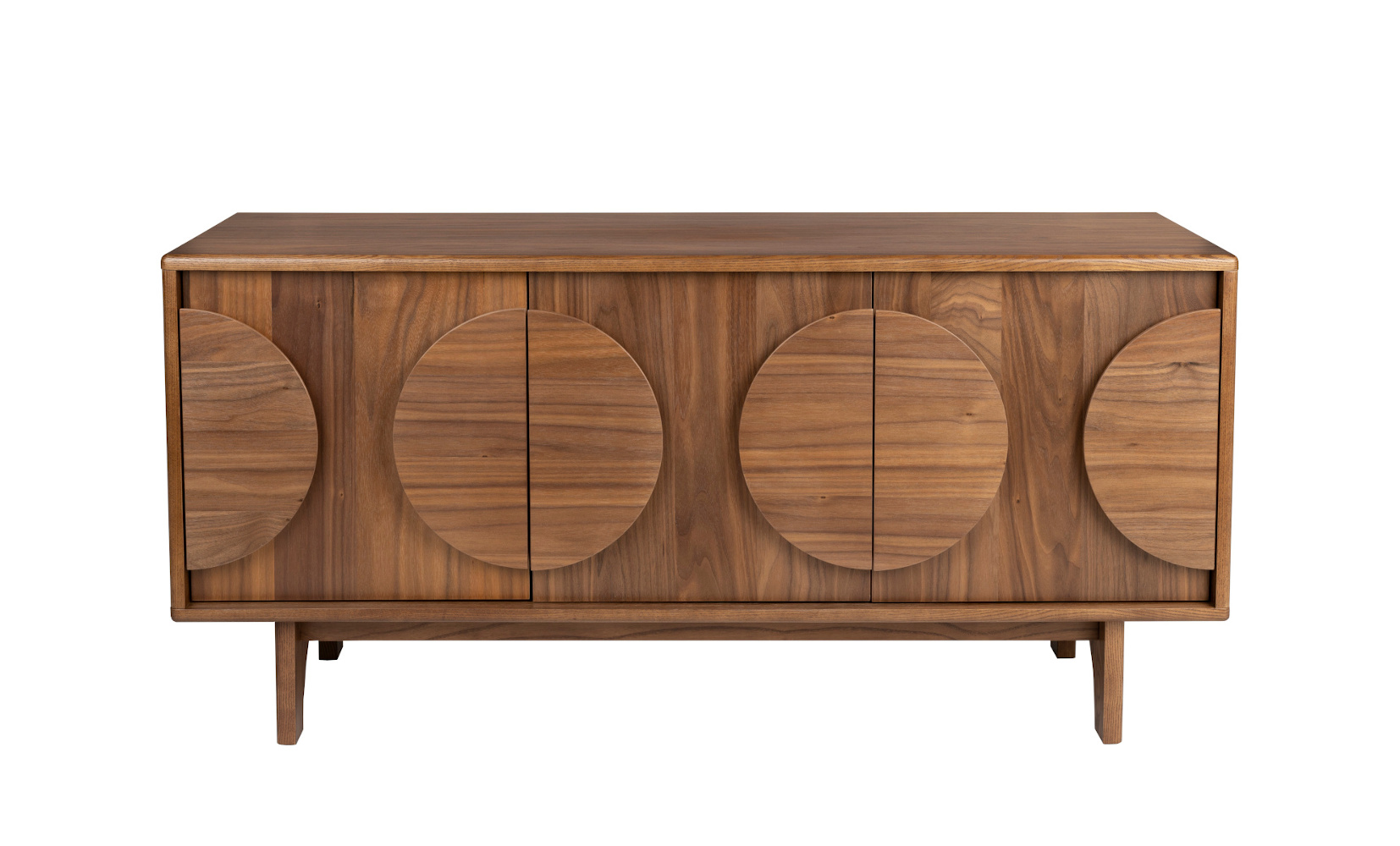 Groove Sideboard mit 3 Türen, walnuss