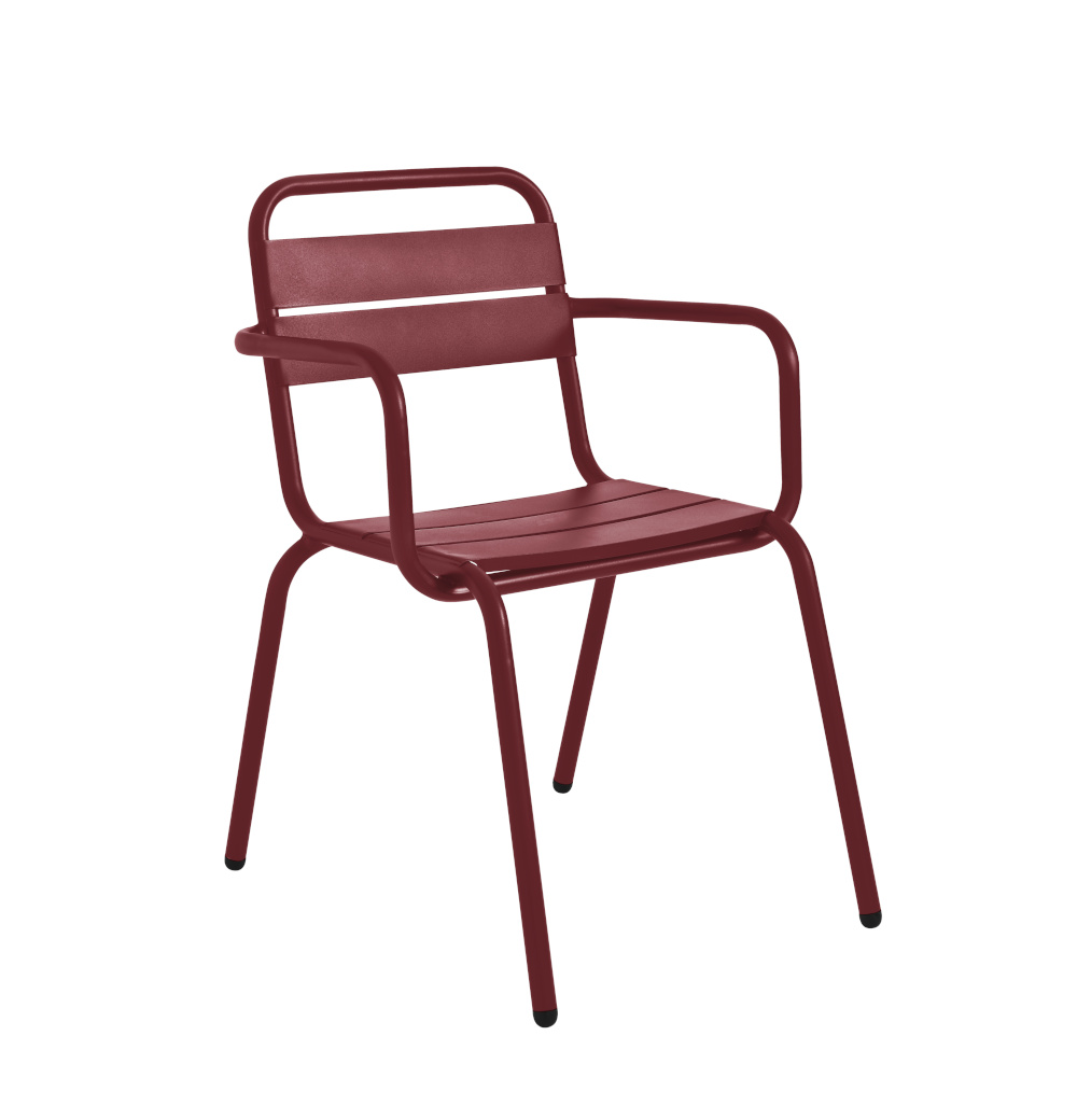 Barceloneta Armlehnstuhl, purpurrot