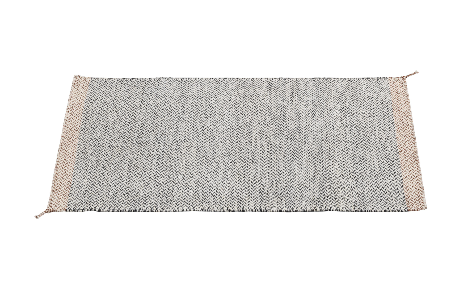 Ply Teppich, 85 x 140 cm, schwarz / weiß Ply Teppich, 85 x 140 cm, schwarz / weiß