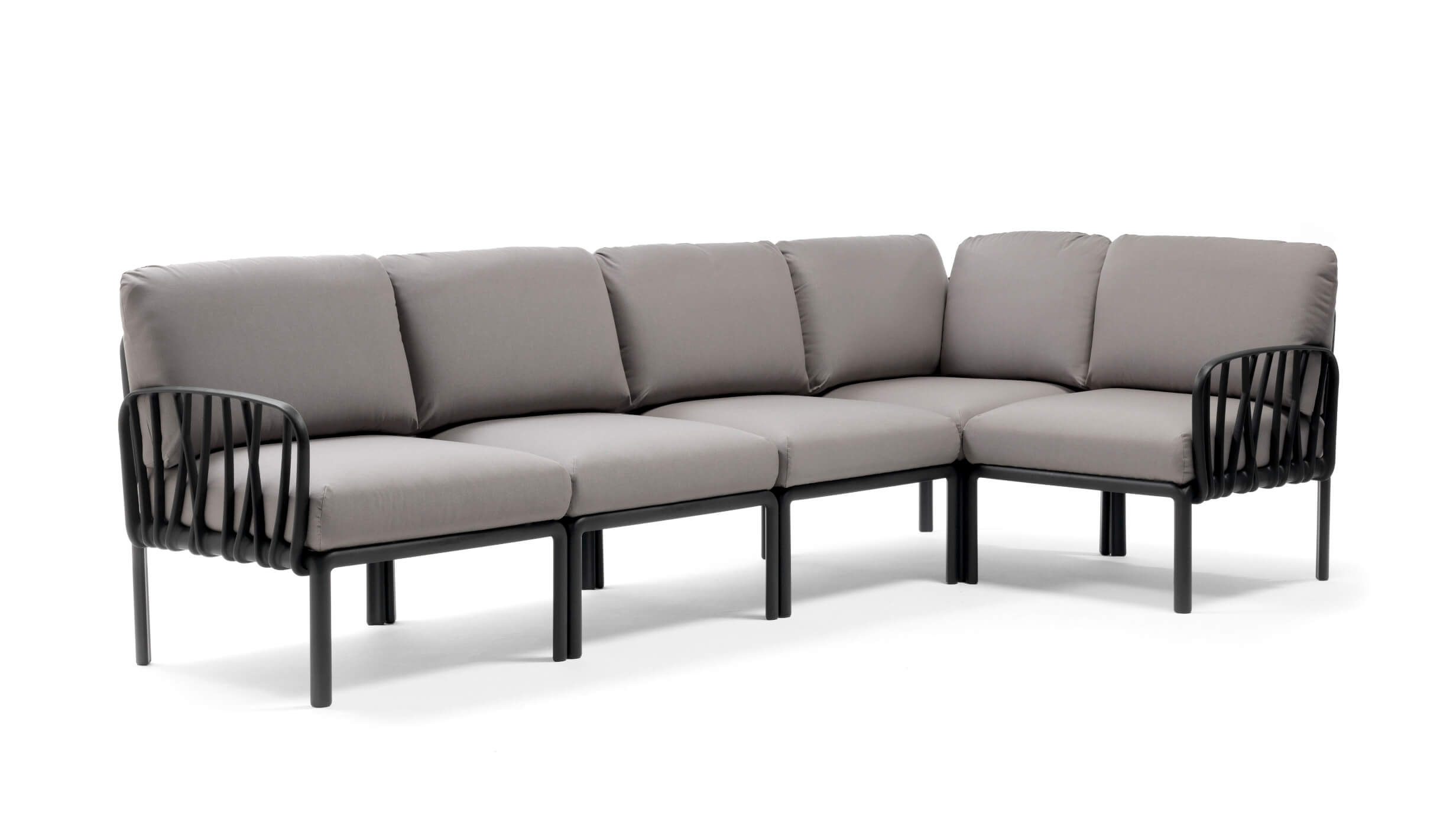 Nardi Komodo 5 Gartensofa anthrazit – modulares Outdoor-Design Nardi Komodo 5 Gartensofa anthrazit, modular, wetterfest, Outdoor-Design, langlebig, Made in Italy
