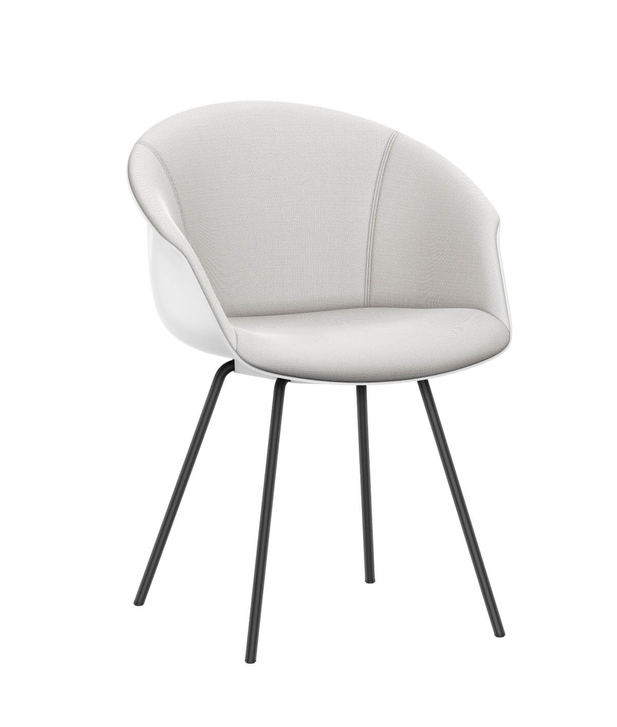 Design-Clubsessel Interstuhl SHUFFLEis1 SU376, komfortabel, stilvolle Sitzlösung für Wartezimmer, Lobby und Office