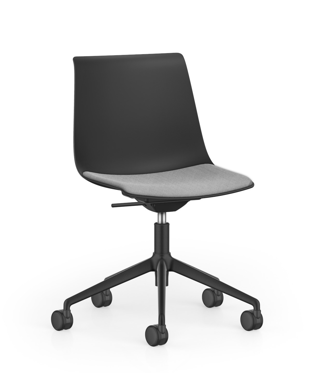 Interstuhl SHUFFLEis1 SU152 Bürodrehstuhl ergonomisch, höhenverstellbar, atmungsaktives Mesh, schwarz, modern