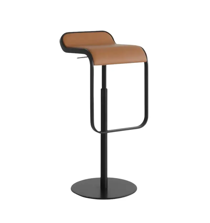 Lapalma LEM S80 Barhocker mit höhenverstellbarem Gestell für Küche, Bar und moderne Objektbereiche.