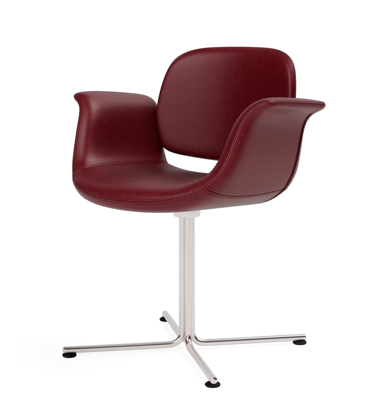 Flamingo Chair, leder max 98 schwarz