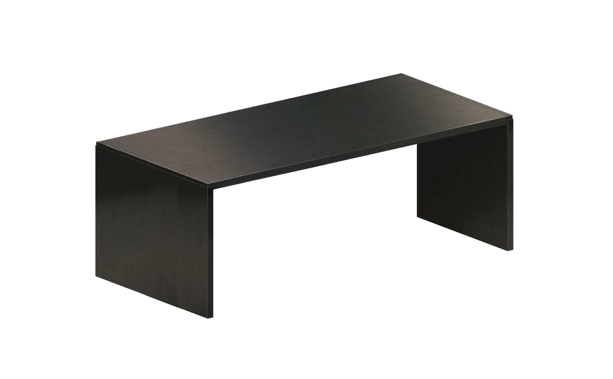 Zeus Big Irony Schreibtisch 200 × 90 cm in Schwarz für großzügige Arbeitsbereiche.
