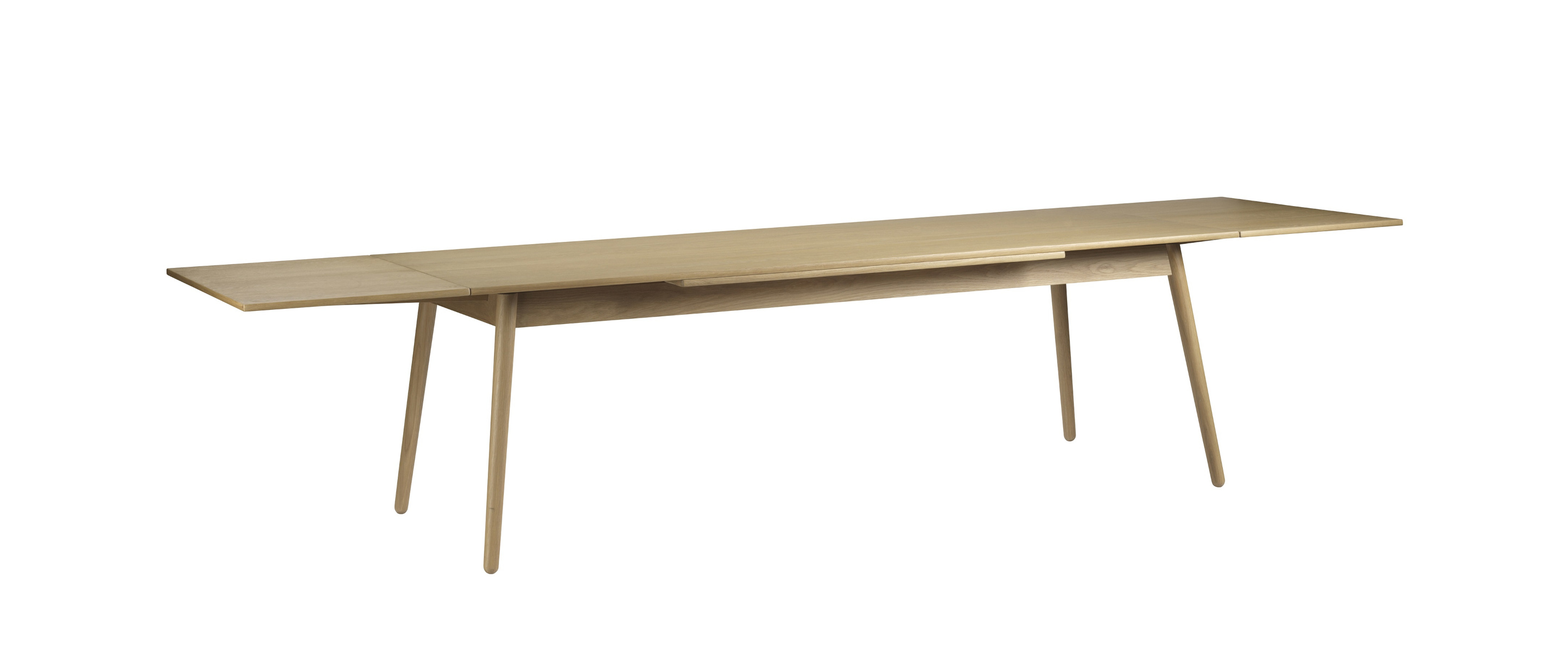 FDB Møbler C35CH Ausziehtisch, ergonomisch, Eiche natur, nordischer Stil, langlebig, nachhaltig, funktional