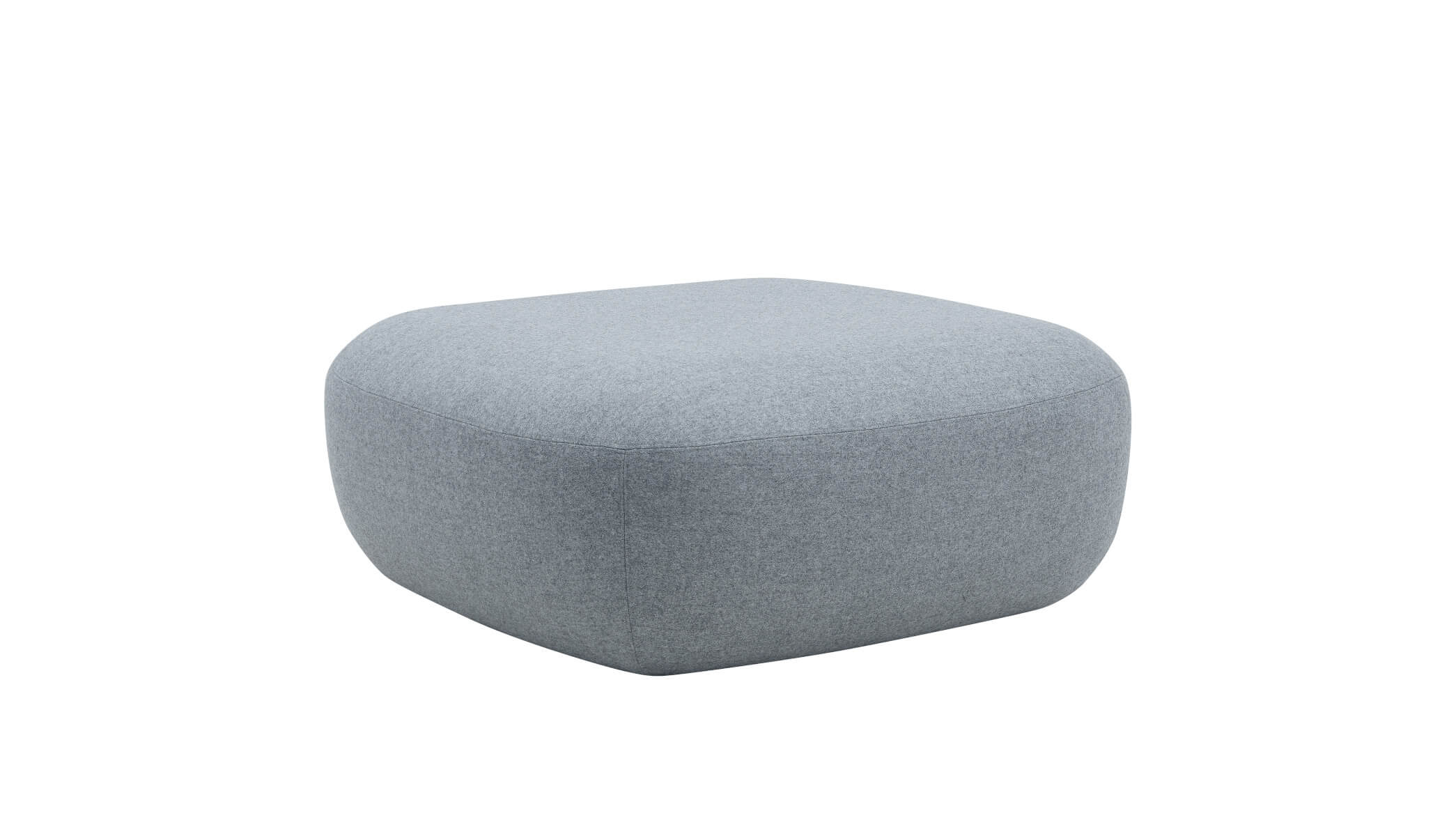 oftline Clay Hocker – moderner Designhocker mit gepolsterter Sitzfläche, vielseitiger Sitzhocker für Wohn- und Objektbereich