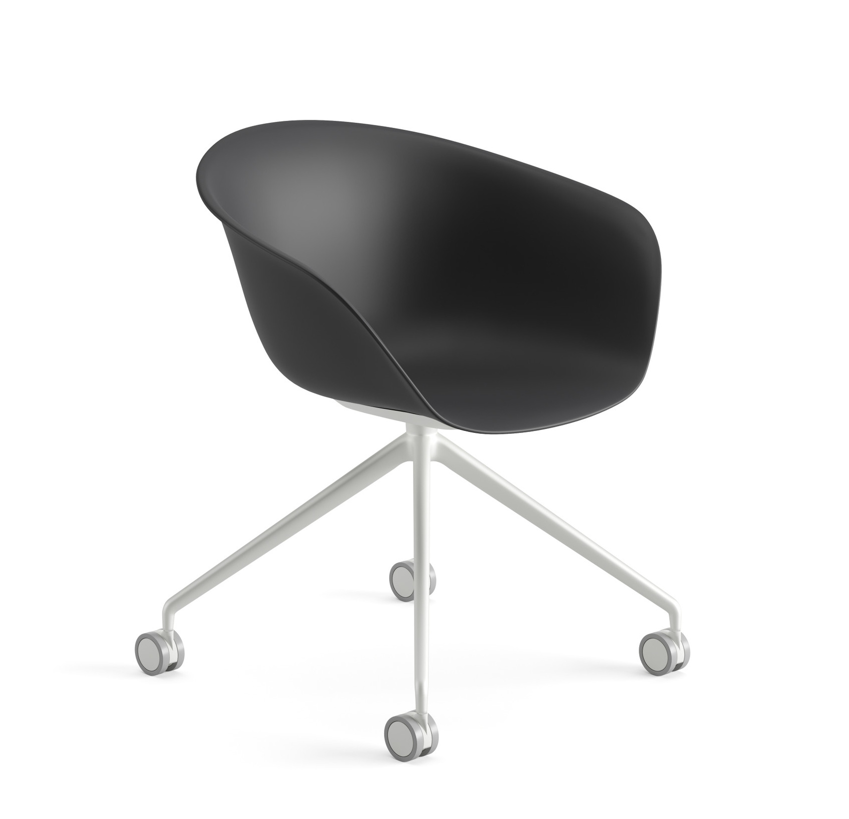 Duna 02 Stuhl, weiß / schwarz #4207