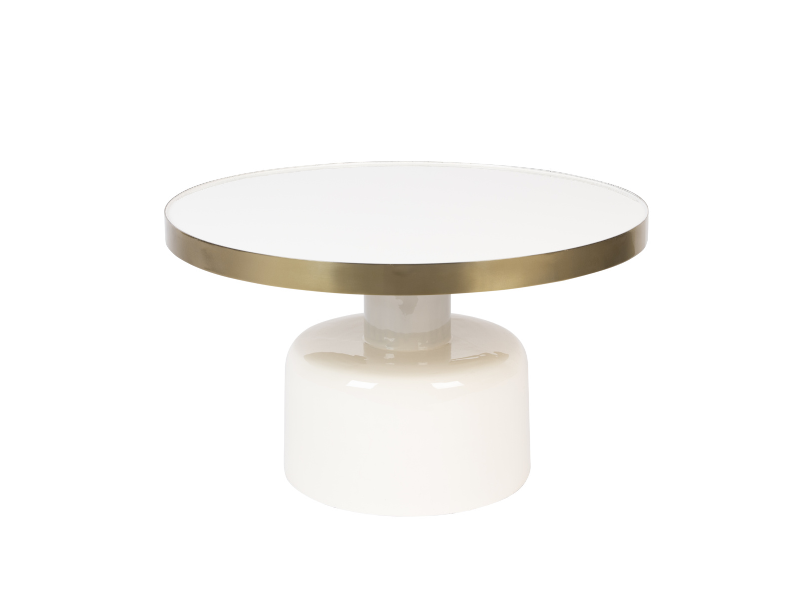 Glam Couchtisch, weiß