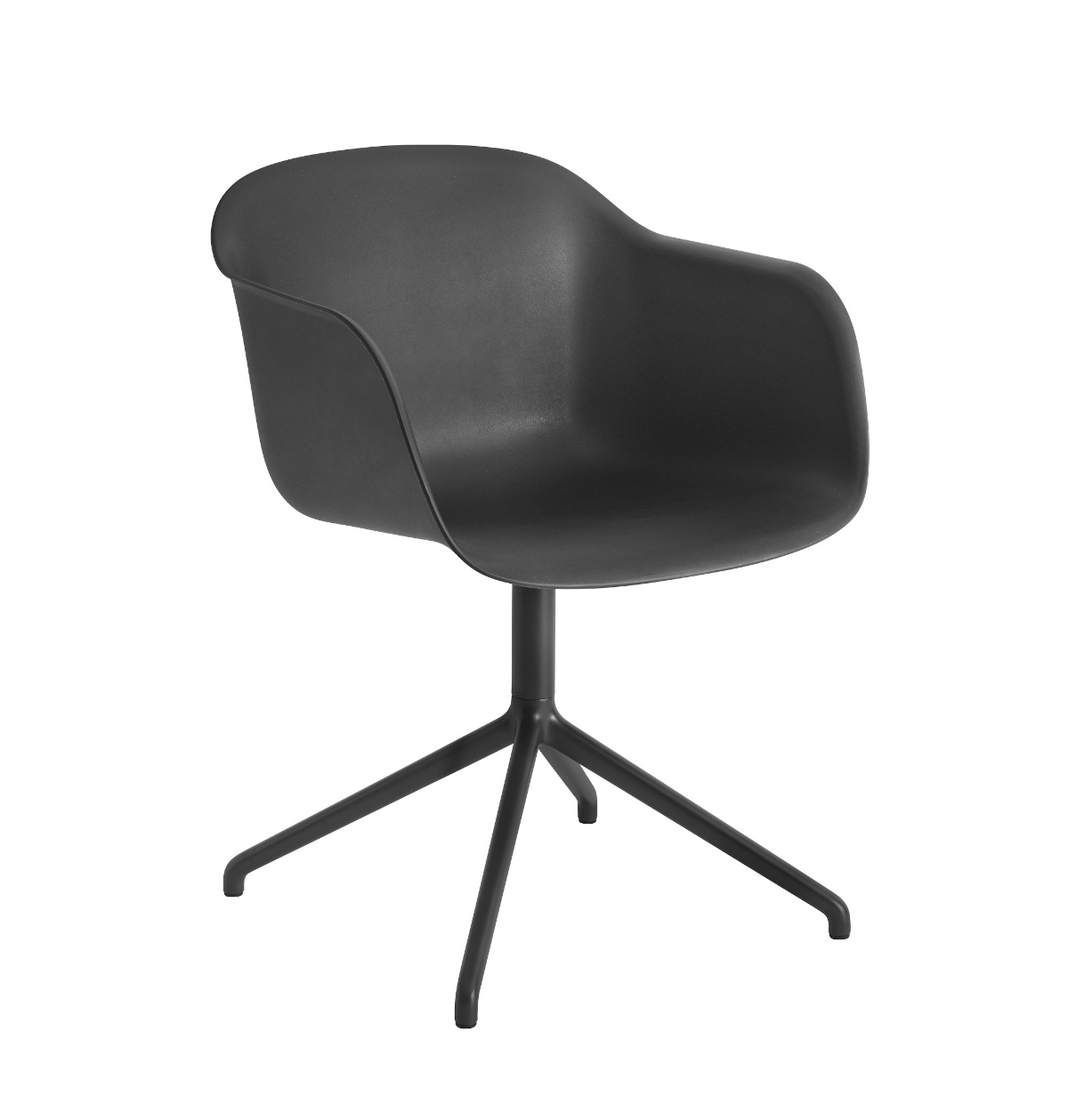 Fiber Armchair, swivel base, schwarz / schwarz Fiber Armchair, swivel base, schwarz / schwarz