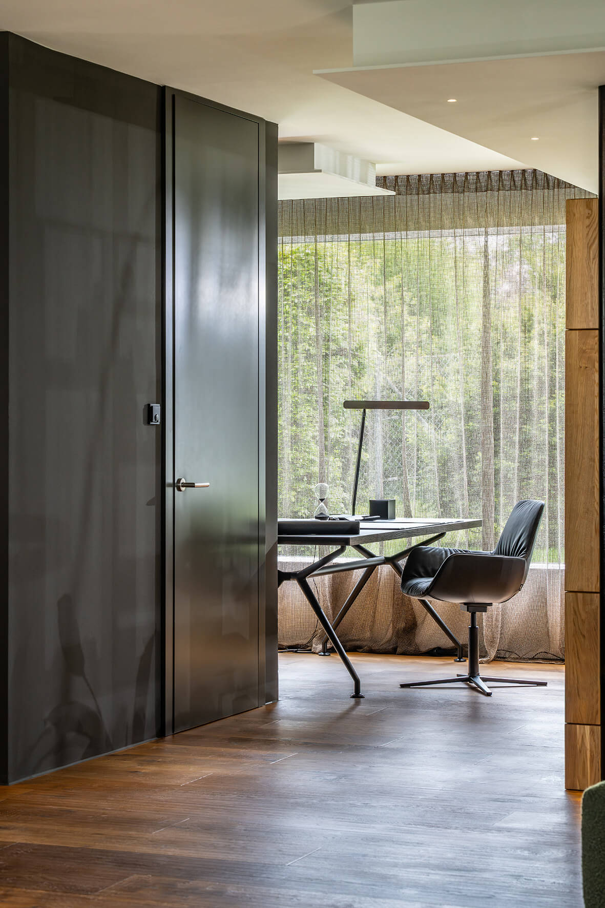 Wagner W-Club Design-Sessel schwarz Aluminium