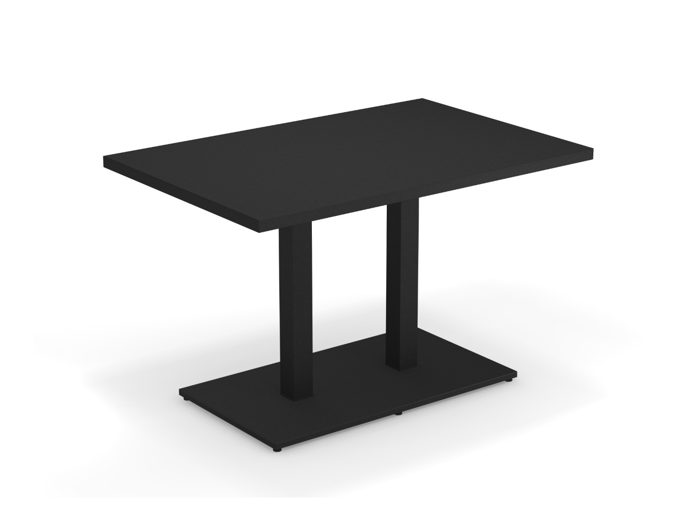 Round Tisch, 120 x 80 cm, schwarz