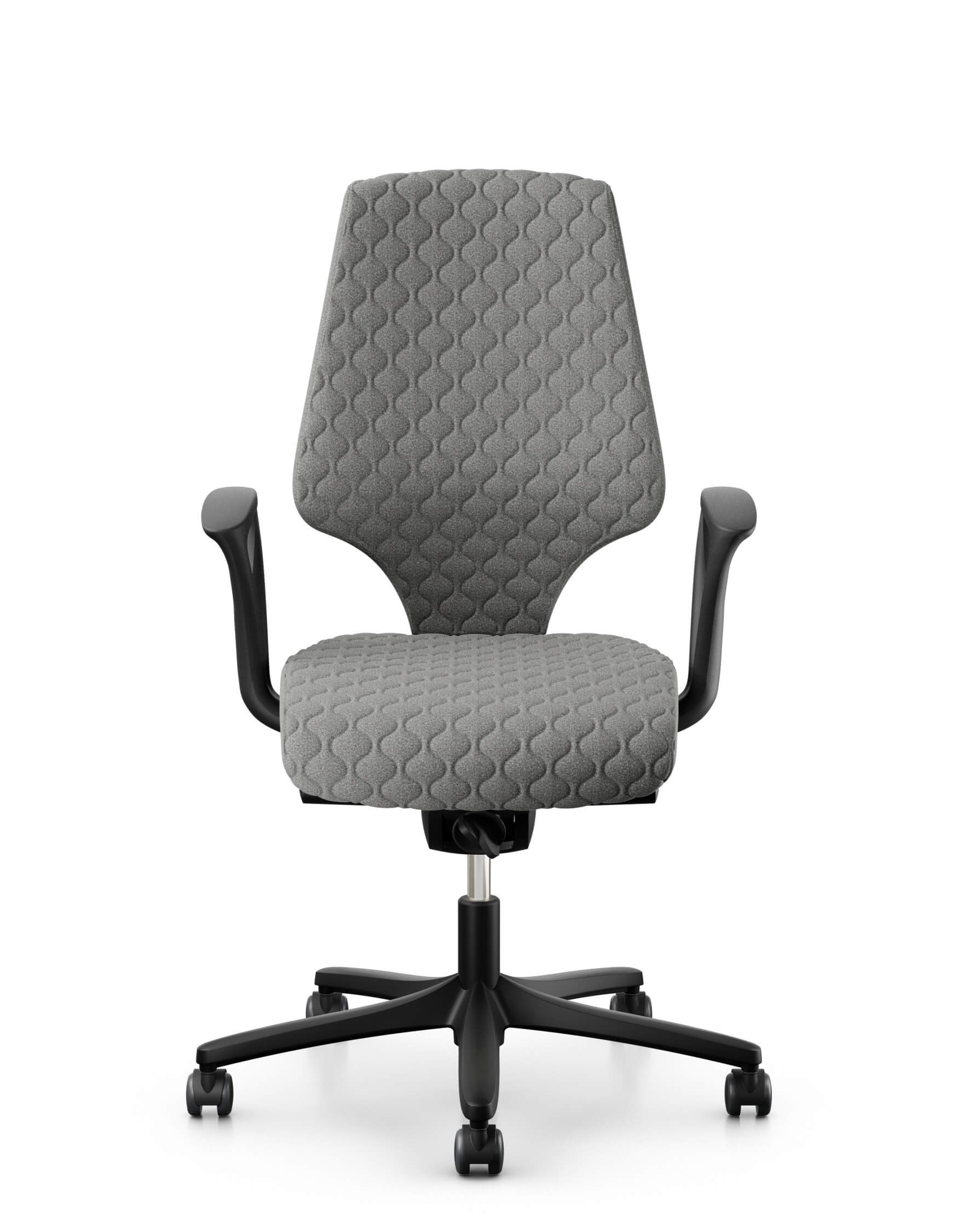 Komfortabler Bürostuhl Giroflex 64-3578-QUI aus Stoff Synergy Quilt Hourglass, drehbar und flexibel