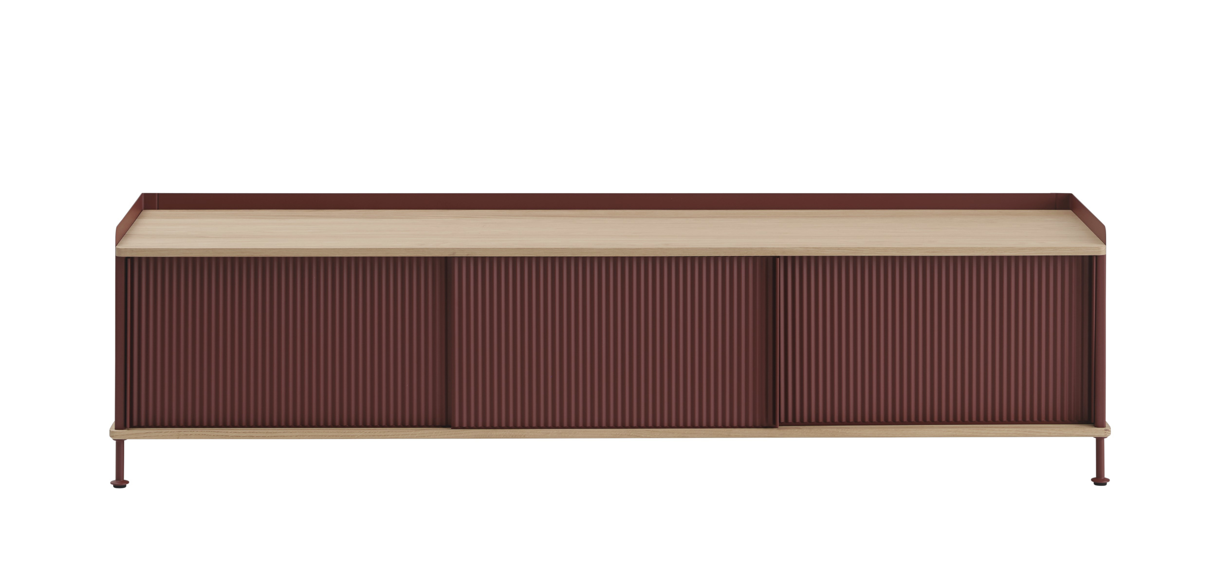 Enfold Sideboard, 186 x 48 cm, eiche geölt / anthrazit