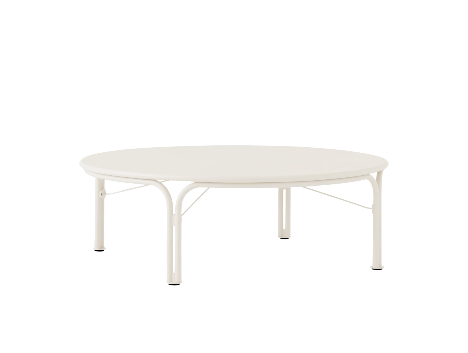 &Tradition Thorvald SC109 Couchtisch in Ivory, langlebiger pulverbeschichteter Stahl, minimalistisches Design