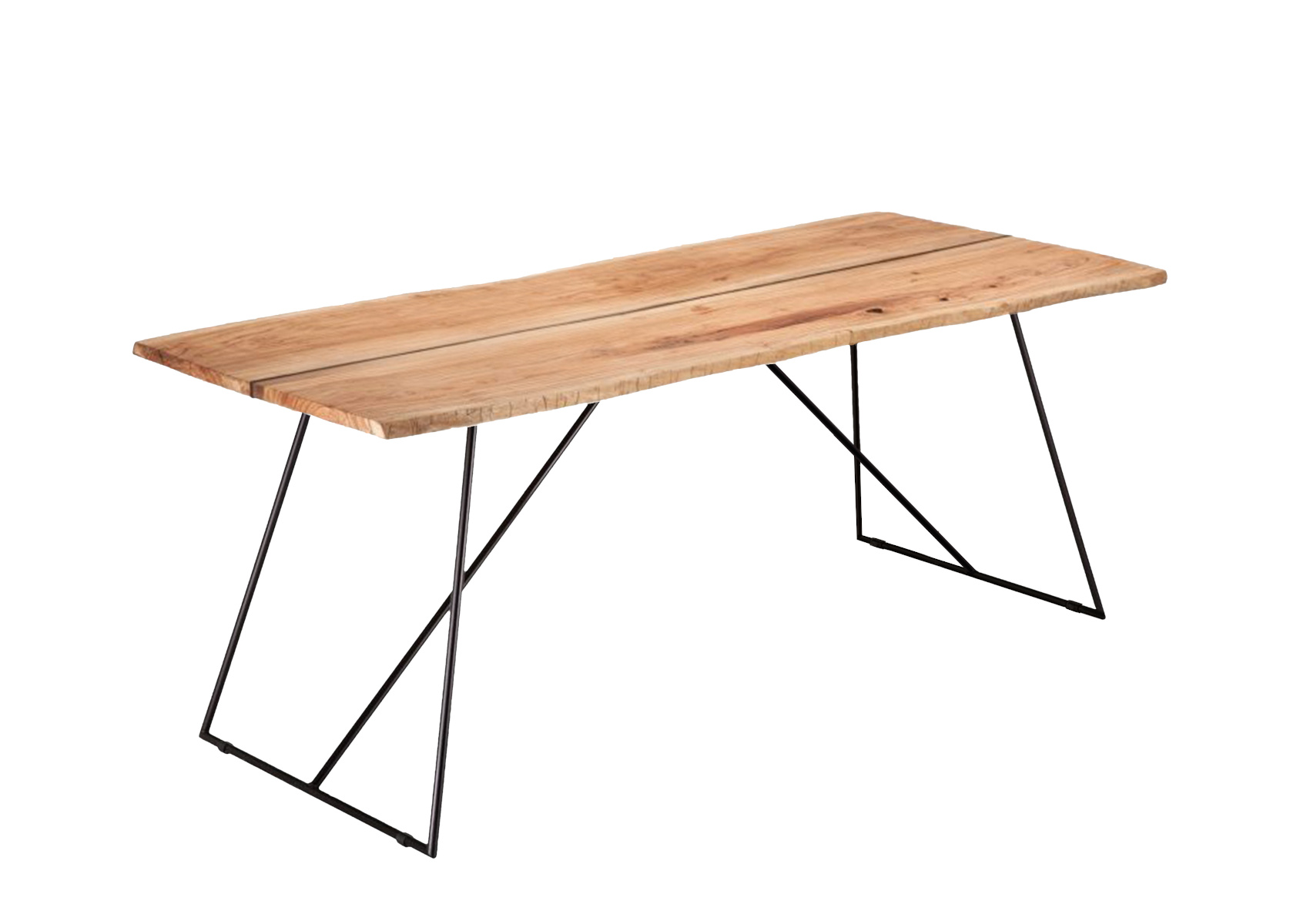 Old Times Esstisch, 190/200 x 70/75 cm, schwarz / olivenholz Old Times Esstisch, 190/200 x 70/75 cm, schwarz / olivenholz