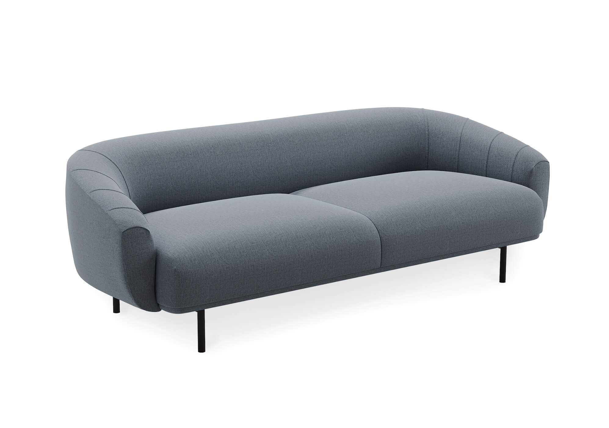 Plis Sofa 3-Sitzer, grey blue (Brusvik 94)