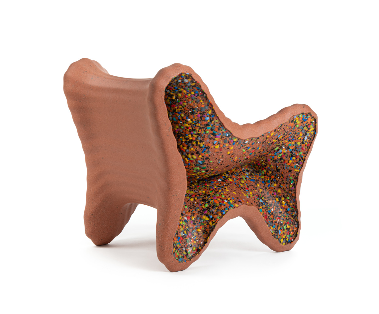 Magis In-Side Sessel terracotta, italienischer Sessel, ergonomisch, hochwertig, langlebig, modern