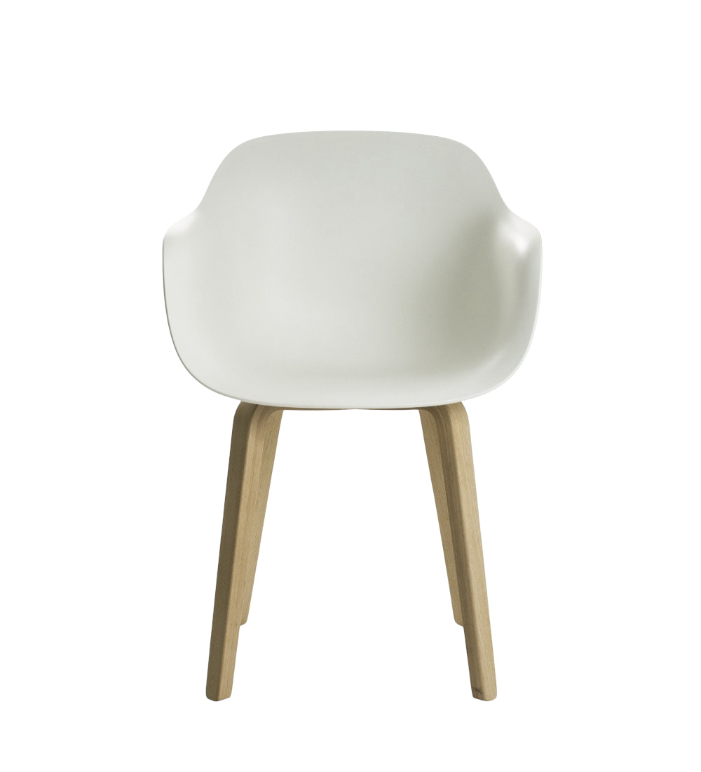 Magis Substance Armlehnstuhl, Esche natur/weiß, ergonomisch, modernes Design, komfortabel, langlebig